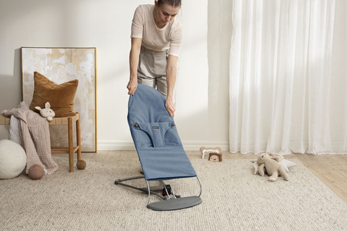BABYBJÖRN - Bouncer BLISS Woven - Mélange, Blue