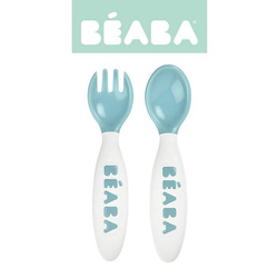  Beaba - Plastic cutlery in a case blue