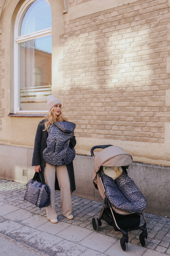 ELODIE DETAILS – 2-in-1 carrier or stroller cover, Cosy Cover, Le Leopard