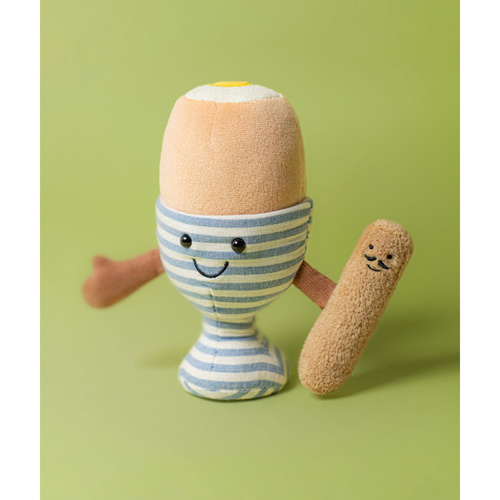 Jellycat - Happy Soft-Boiled Egg in an Egg Cup 16 cm