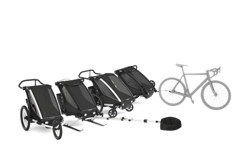 Child bicycle trailer - Thule Chariot Cross 2 - Faded Khaki