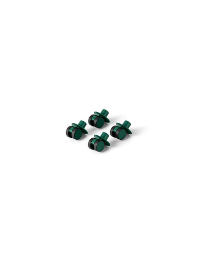 MODU - 4x Swirly Wheels, forest green