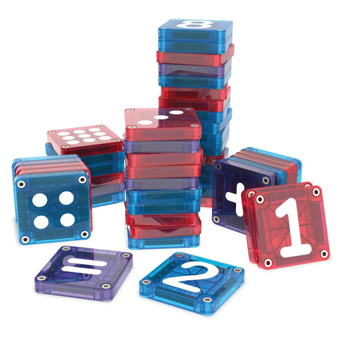MAGNA-TILES - magnetic blocks microMAGS LEARN Numbers 56 pcs.