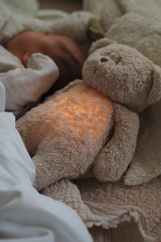 MOONIE 2.0 - humming bear with lamp, cream