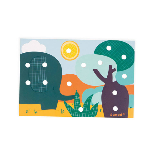 Janod - The first wooden mosaic 2+ puzzle