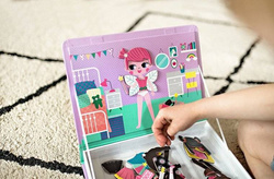 Janod - Magnetic puzzle. Costumes Girl Magnetibook collection 2018