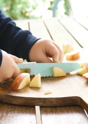 SKÅGFÄ - KLYV Classic Knife for Kids, aqua