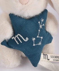 DOUDOU – DOUDOU ASTRO plush rabbit with zodiac sign, Doudou et Compagnie, 12 cm, Scorpio
