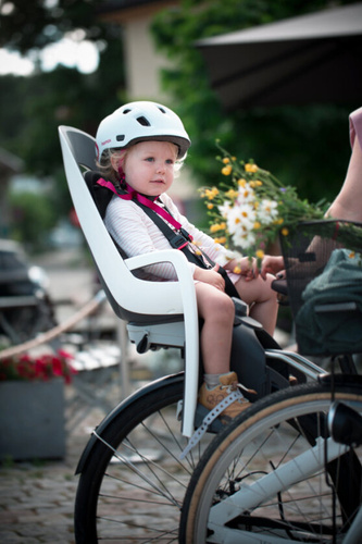 Hamax - Caress w/lockable bracket (frame mounted) -  Dark Grey/red