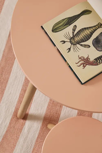 Kid's Concept - Stool and table set -  apricot