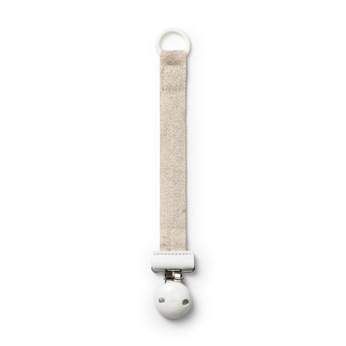 Elodie Details - Wood Pacifier Clip - Silver Sheen