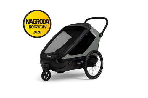 Hamax - Outback Next Bike Trailer, double, dusty green