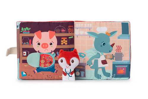 LILLIPUTIENS Activation book with mini-puppet Doctor Alice the fox 12 m+