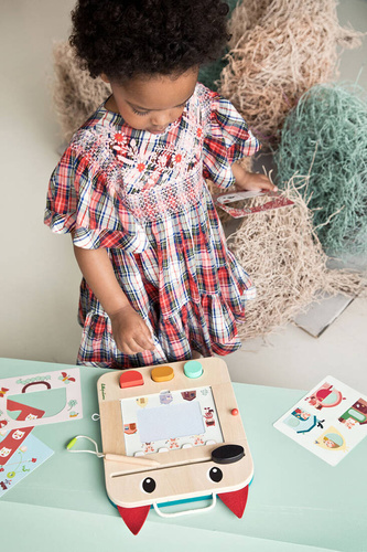 LILLIPUTIENS - Wooden board - manuscript Wolf Louis 2 years+