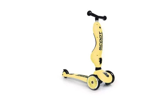 SCOOTANDRIDE - Highwaykick 2in1 Ride and scooter 1-5 years Lemon
