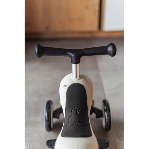 SCOOTANDRIDE - Highwaykick 1 Push and Go 2in1 Ride-on and Scooter with Handle for 1-5 Years, Miffy Ash