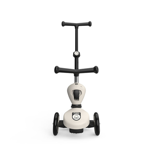 SCOOTANDRIDE - Highwaykick 1 Push and Go 2in1 Ride-on and Scooter with Handle for 1-5 Years, Miffy Ash