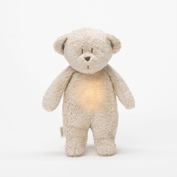 MOONIE 2.0 - organic humming teddy bear with lamp, sand