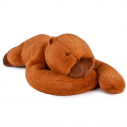 DOUDOU – Podcoll weighted plush capybara by Histoire d'Ours, 50 cm, reddish-brown