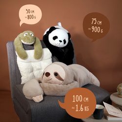 DOUDOU – Histoire d'Ours weighted plush sloth, 100 cm, beige