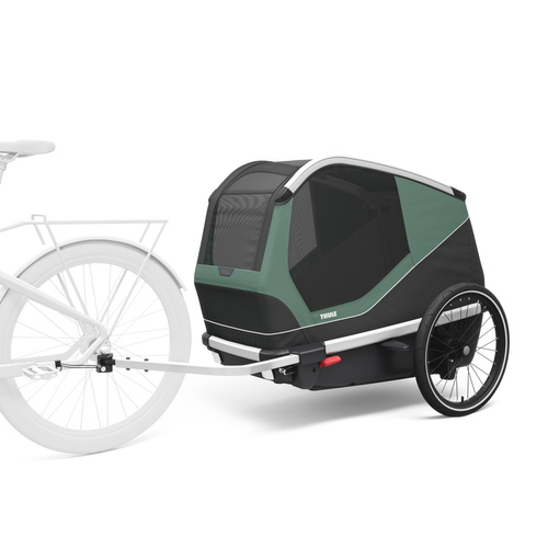 Bicycle trailer for a dog - Thule Bexey M up to 35 kg - Haze green
