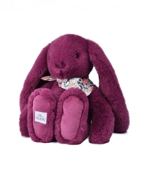 DOUDOU – Lapin Fleurette plush rabbit by Doudou et Compagnie, 35 cm, plum