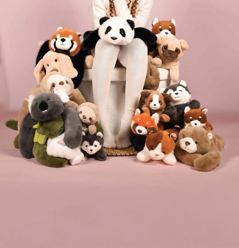 DOUDOU – Podcoll weighted plush teddy bear by Histoire d'Ours, 50 cm, light brown