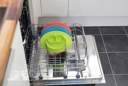 EZPZ - Silicone plate with washer small 2in1 Mini Mat blue