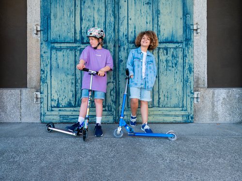 MICRO - two-wheeled scooter for children from 5 years Sprite LED, neochrome