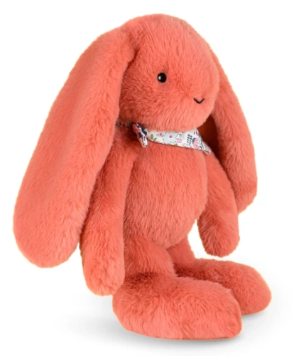 DOUDOU – Lapin Fleurette plush rabbit by Doudou et Compagnie, 35 cm, terracotta