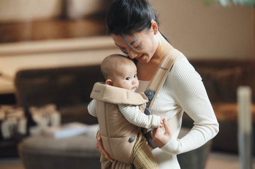 BABYBJÖRN - BABY CARRIER MINI, Beige Woven