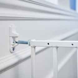 DogSpace - Charlie Extra Tall Extending Dog Gate, White (63.5-107cm)