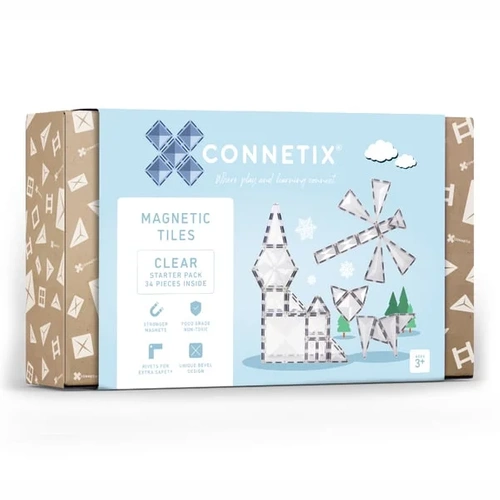 Connetix - 34 pc Clear Pack