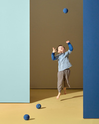 MODU - 3x Foam Ball, deep blue / sky blue