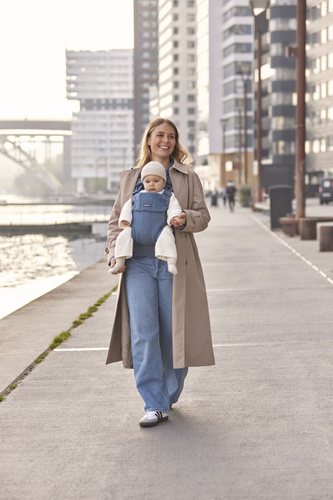 BABYBJORN - Baby Carrier Harmony, Woven, Blue mélange