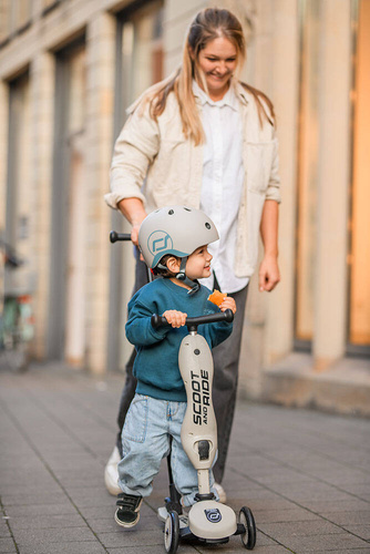 SCOOTANDRIDE - Highwaykick Push and Go 2in1 Ride and scooter 1-5 years Ash