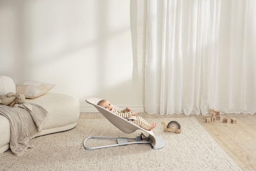 BABYBJÖRN - Bouncer BLISS Woven - Mélange, Light Beige