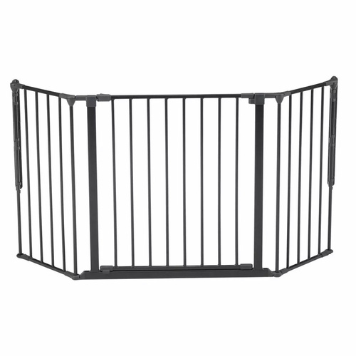DogSpace - Max M Multi Expandable Dog Gate, Black (90-146cm)