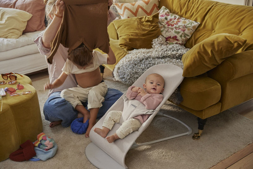 BABYBJÖRN - Bouncer BLISS Woven - Mélange, Light Beige