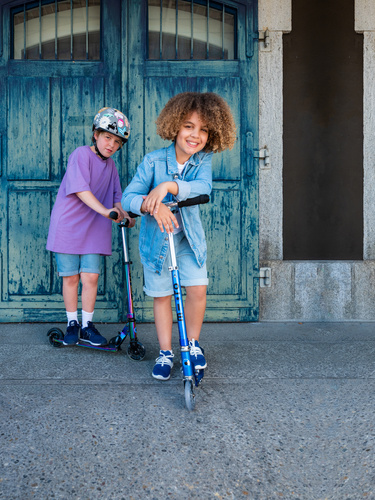 MICRO - two-wheeled scooter for children from 5 years Sprite LED, neochrome