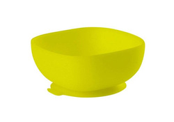 Beaba - yellow silicone cup with a suction cup
