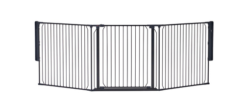 BabyDan - Carl Wide X outdoor safety gate, black