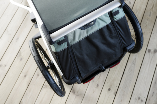 Bicycle trailer for a dog - Thule Bexey L up to 45 kg - Haze green