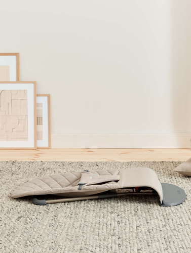 BABYBJÖRN - Bouncer Bliss WOVEN, Sand Grey