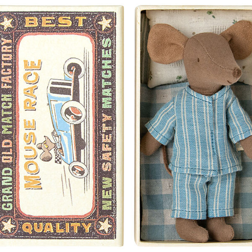 MAILEG - Big brother mouse in matchbox