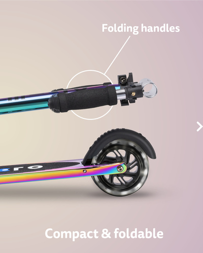 MICRO - two-wheeled scooter for children from 5 years Sprite LED, neochrome