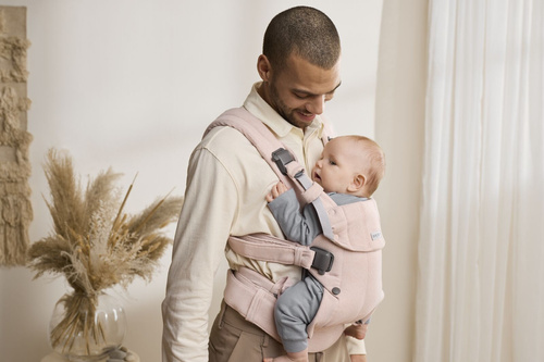 BABYBJORN - Baby Carrier Harmony, Woven, Light pink mélange