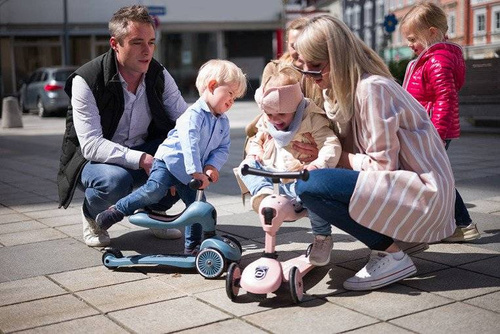 SCOOTANDRIDE - Highwaykick 2in1 Ride and scooter 1-5 years Rose