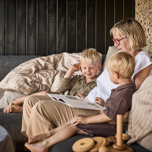 Leander - Baby bedding, 70x100 cm, Woodland, Organic Cotton, Cappuccino