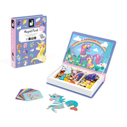 Janod - Magnetic puzzle Unicorn Magnetibook 3-8 years